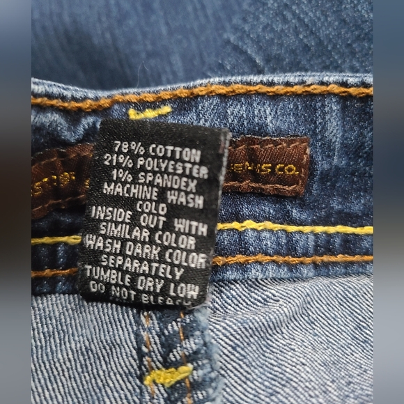 SOUTHPOLE Women's Blue Jeans embellished pockets sz.18 - Picture 8 of 10